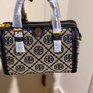 SOLD! TB Barrel Bag Signature Monogram